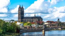 Blick auf Magdeburg samt Dom (katholisch erbaut und geweiht, seit 1567 protestantisch) / Till Voigt / Pixabay