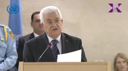 Umstrittene Rede: Abbas vor dem Menschenrechtsrat der Vereinten Nationen in Genf.  / (C) 2015 Pax Press Agency, SARL, Geneva