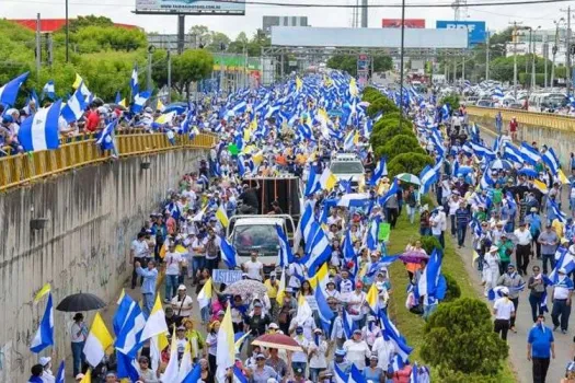 Wallfahrt und Demonstration der Solidarität für Kirche und Bischöfe in Nicaragua am 28. Juli (Ortszeit) /  Javier Ruiz / Erzdiözese Managua