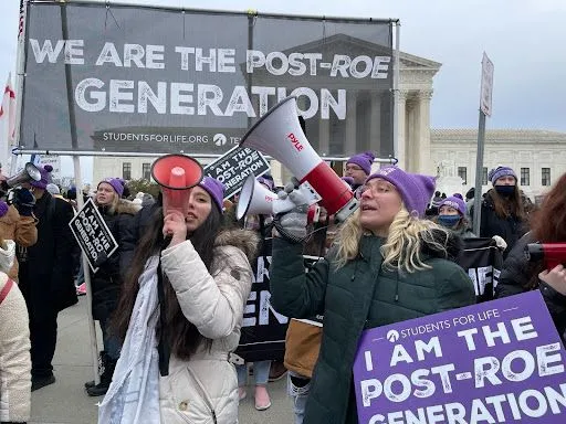 Teilnehmer des Marsches für das Leben in Washington, D.C., am 21. Januar 2022. 

