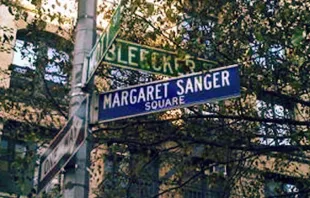 Der "Margaret Sanger Square" in New York. / SteveStrummer via Wikimedia