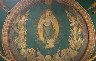 Wandgemälde Mariä Himmelfahrt im Chor von St. Severin in Köln / Triptychon / Wikimedia Commons (CC BY-SA 4.0)
