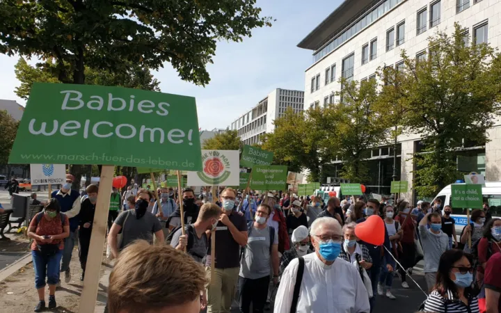 Der Marsch für das Leben findet jedes Jahr im Herbst in Berlin statt.