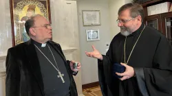 Bischof Bertram Meier mit Großerzbischof Sviatoslav Shevchuk / Deutsche Bischofskonferenz / Ewelina Sowa