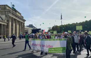 Der Marsch für das Leben 2020 vor dem Brandenburger Tor in Berlin. / Rudolf Gehrig / CNA Deutsch