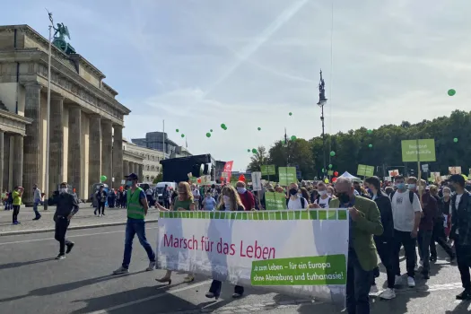 Der Marsch für das Leben 2020 vor dem Brandenburger Tor in Berlin. / Rudolf Gehrig / CNA Deutsch