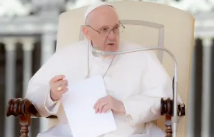 Papst Franziskus auf dem Petersplatz. / CNA Deutsch / Daniel Ibañez