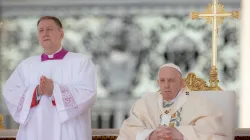 Papst Franziskus bei der Heiligsprechung am 15. Mai 2022. / CNA Deutsch / Daniel Ibanez