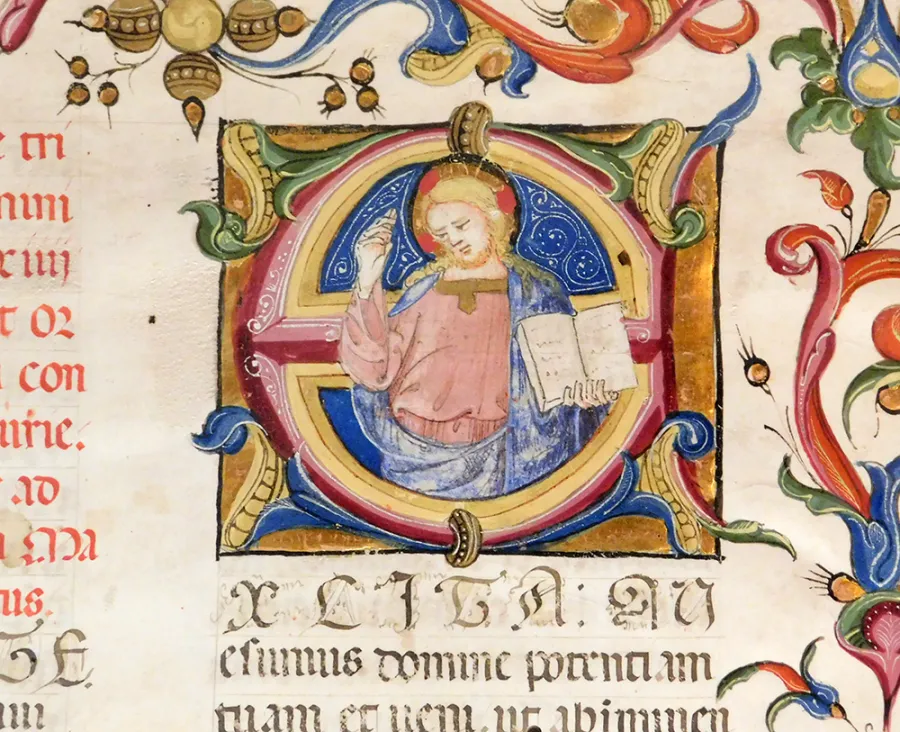 Missale aus dem Jahr 1447 (Ausschnitt)