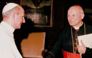 Paul VI. und der damalige Kardinal Wojtyla / Vatican Media - übernommen vom Blog cristianesimocattolico