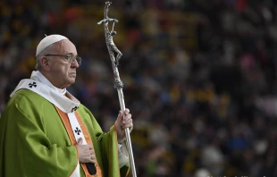 Papst Franziskus bei der Feier der heiligen Messe in Bologna am 1. Oktober 2017 / L'Osservatore Romano