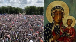 100.000 Menschen bei der Schwarzen Madonna in Tschenstochau / Church in Poland