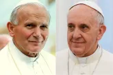 "Beispielhafter Hirte": Papst Franziskus feiert Messe am Grab von Johannes Paul II.