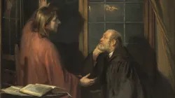 Christus und Nikodemus (Gemälde: Fritz von Uhde) / gemeinfrei