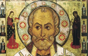 Sankt Nikolaus, Nikolaus von Myra (Russische Ikone) / Aleksa Petrov, Public domain, via Wikimedia Commons