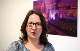 Dr. Daniela Bethge, Mitglied des Präsidiums des Bistumsrats im Bistum Magdeburg. / Screenshot von YouTube