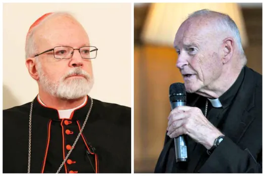 Kardinal Séan O'Malley (links) und Kardinal Theodore McCarrick. / Stephen Driscoll / CNA Deutsch // © Mazur_catholicchurch.org.uk
