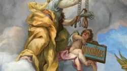 Aus der Karlskirche in Wien: Die Allegorie der Demut, Fresko von Johann Michael Rottmayr; entstanden 1714. / Wolfgang Sauber via Wikimedia (CC BY-SA 3.0)