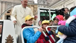 Papst Franziskus bei der Generalaudienz am 14. Februar 2018. / Vatican Media