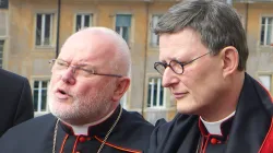 Kardinal Reinhard Marx (li.) und Kardinal Rainer Maria Woelki am 14. März 2013 in Rom.  / EWTN / Paul Badde