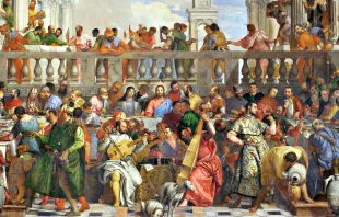 Die Hochzeit zu Kana: Ausschnitt des monumentalen Gemäldes von Paolo Veronese. Das 1563 fertig gestellte Kunstwerk ist eines der größten Bilder, die je auf eine Leinwand gebracht wurden. / Wikimedia (Gemeinfrei)