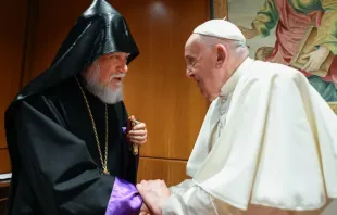 Papst Franziskus mit Seiner Heiligkeit Aram I. am 12. Juni / Vatican Media