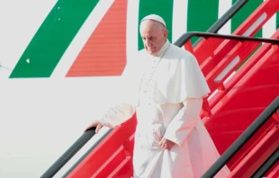 Ankunft von Papst Franziskus am 6. September Ortszeit in Kolumbien. / CNA / Eduardo Berdejo