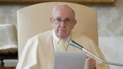 Papst Franziskus spricht bei der digitalen Generalaudienz / Vatican Media / CNA Deutsch