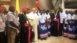 Papst Franziskus empfängt eine Delegation aus der Diözese Xai-Xai in der Nuntiatur Mosambiks / Vatican Media 