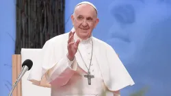 Papst Franziskus bei der Begegnung mit Jugendlichen in Kaschau (Kosice) am 14. Februar 2021. / Vatican Media