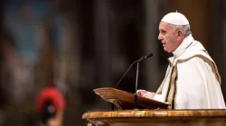 Papst Franziskus bei der Eröffnung des außerordentlichen Missionsmonats / Daniel Ibáñez / CNA
