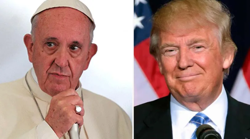 Papst Franziskus und Donald Trump