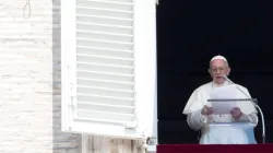 Papst Franziskus beim Angelusgebet / Daniel Ibáñez / CNA