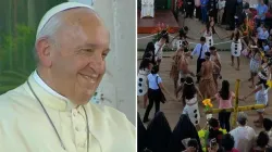 Papst Franziskus und Kinder im Heim "El Principito" / YouTube / Pool AIGAV