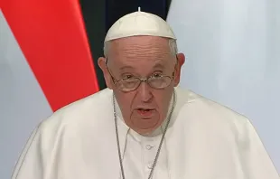 Papst Franziskus in Budapest, 28. April 2023 / screenshot / YouTube / Vatican News