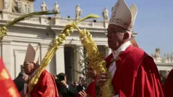 Papst Franziskus am Palmsonntag 2021 / Daniel Ibáñez/ACIPrensa