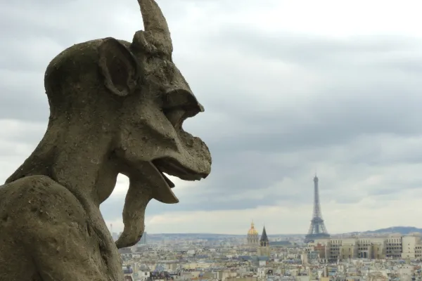 Ein strenger Blick von Notre Dame auf Paris. / Tiffany via Pixabay