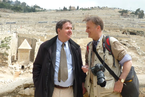 Paul Badde mit Martin Rothweiler in Jerusalem / EWTN.TV