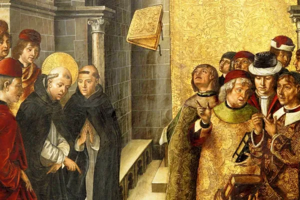 Der heilige Dominikus und die Albigenser in Albi: Ausschnitt des um 1495 geschaffenen Gemäldes von Pedro Berruguete. / Wikimedia (CC0)