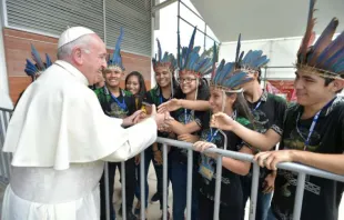 Papst Franziskus in der peruanischen Region "Madre de Dios" des Amazonas am 19. Januar 2018 / Vatican Media / CNA Deutsch