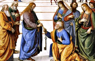Pietro Peruginos Darstellung aus der Sixtinischen Kapelle / CNA / Wikimedia (Ausschnitt)