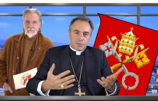 Christian Peschken (EWTN) spricht mit Erzbischof Ettore Balestrero, dem neuen Ständigen Vertreter des Heiligen Stuhls bei den Vereinten Nationen in Genf / 
