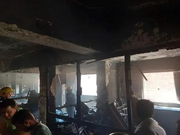 Feuer in der koptisch-orthodoxen Kirche Abu Sefein in Ägypten am 14. August 2022