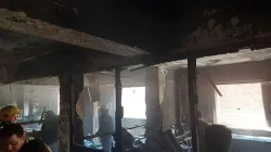 Feuer in der koptisch-orthodoxen Kirche Abu Sefein in Ägypten am 14. August 2022 / ACI MENA