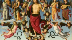 Christi Himmelfahrt von Pietro Perugino (1496–1500) / Gemeinfrei 