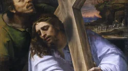 Jesus trägt das Kreuz – Gemälde von Sebastiano del Piombo aus dem Jahr 1516 / Public domain (CC0) 