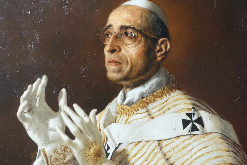 Papst Pius XII. in einem Portrait des 1983 in Bari geborenen Künstlers Giovanni Gasparro