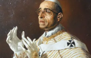 Papst Pius XII. in einem Portrait des 1983 in Bari geborenen Künstlers Giovanni Gasparro / CNA Deutsch