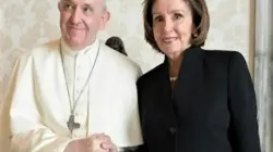 Papst Franziskus und Nancy Pelosi am 9. Oktober im Vatikan / Vatican Media 