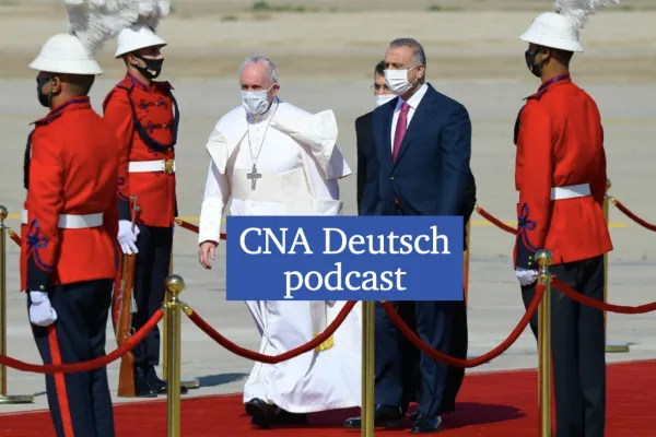 Ankunft von Papst Franziskus in Bagdad am 5. März 2021 / Vatican Media / CNA Deutsch